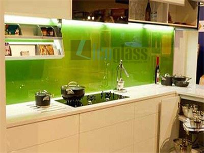 	KÍNH ỐP BẾP MÀU XANH NON LCL - LICOGLASS