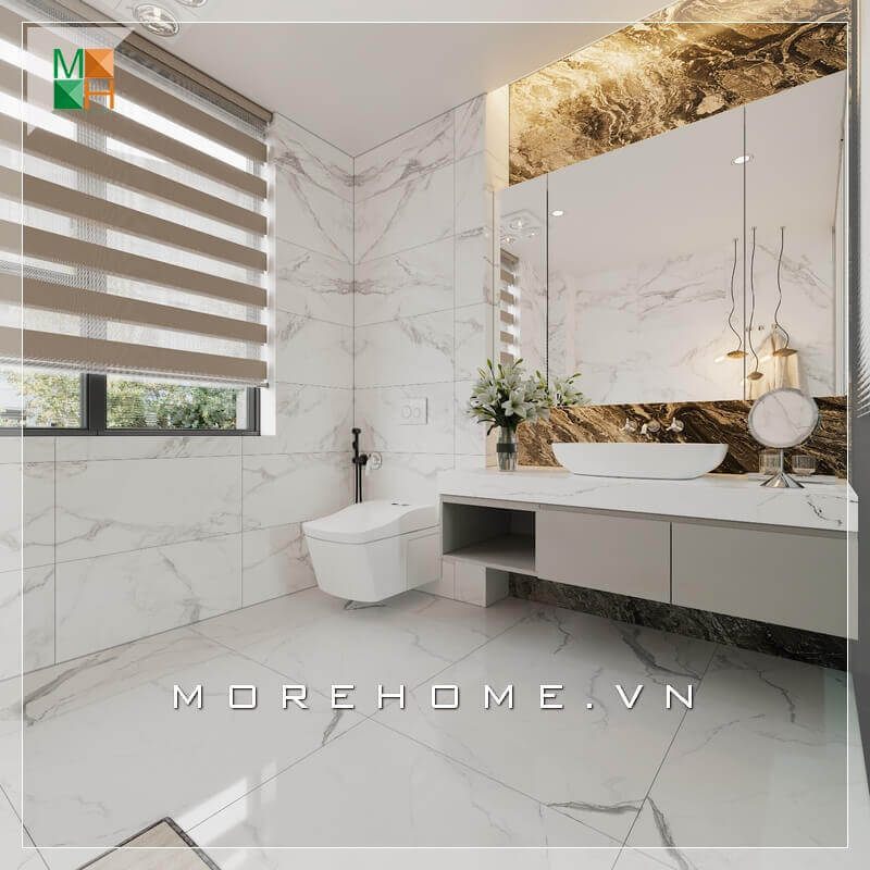 Mẫu thiết kế nhà vệ sinh tiện nghi và sang trọng cho biệt thự, nhà phố, chung cư.